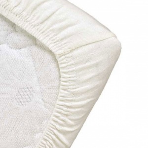 Popolini Organic Cotton Fitted Cot / Cot Bed Sheet White